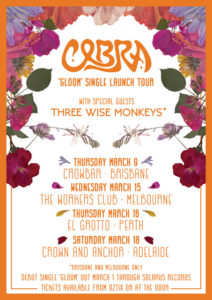 Cobra Australia tour 2017