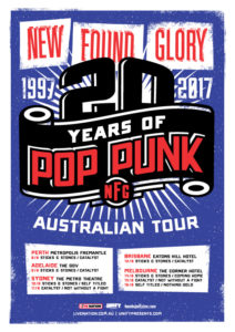 New Found Glory Australian tour 2017