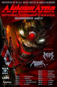 Annihilator - Canada tour 2017