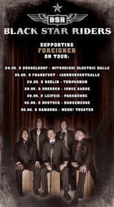 Black Star Riders Europe tour 2017