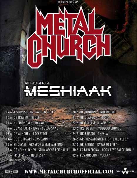metal church tour history