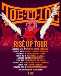 Toe To Toe Australian tour 2017