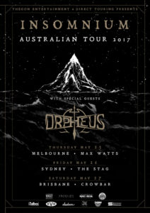 Insomnium. Australian tour 2017