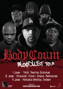 Body Count Australia tour 2017