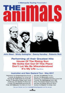 The Animals Australian tour 2017