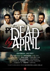 Dead By April Australia tour 2017