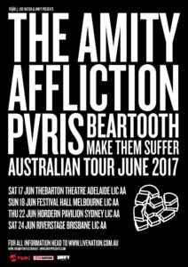 The Amity Affliction Australian tour