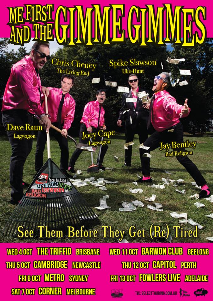 Me First And The Gimme Gimmes announce Australia tour The Rockpit