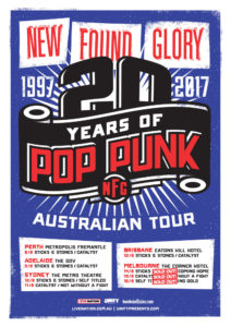 New Found Glory Australian tour 2017