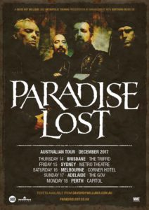 Paradise Lost Australian tour 2017