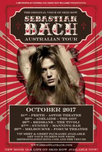 Sebastian Bach Australian tour 2017