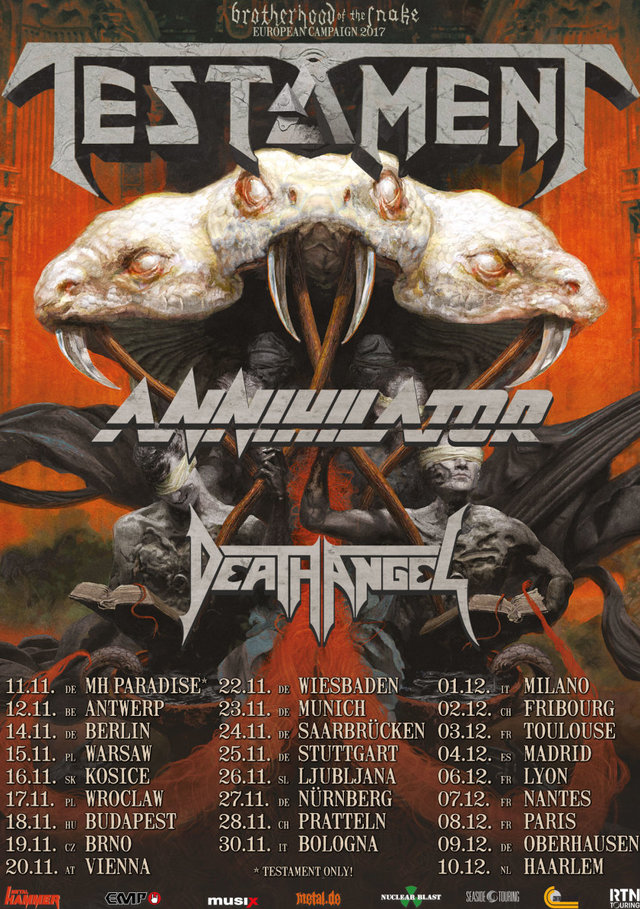 Testament Annihilator Death Angel