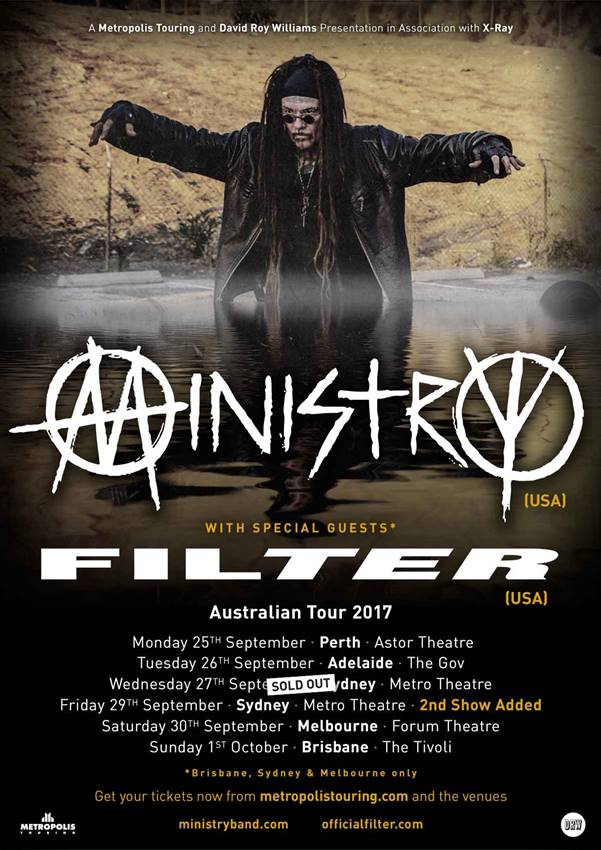 Ministry - Filter - Australian tour 2017