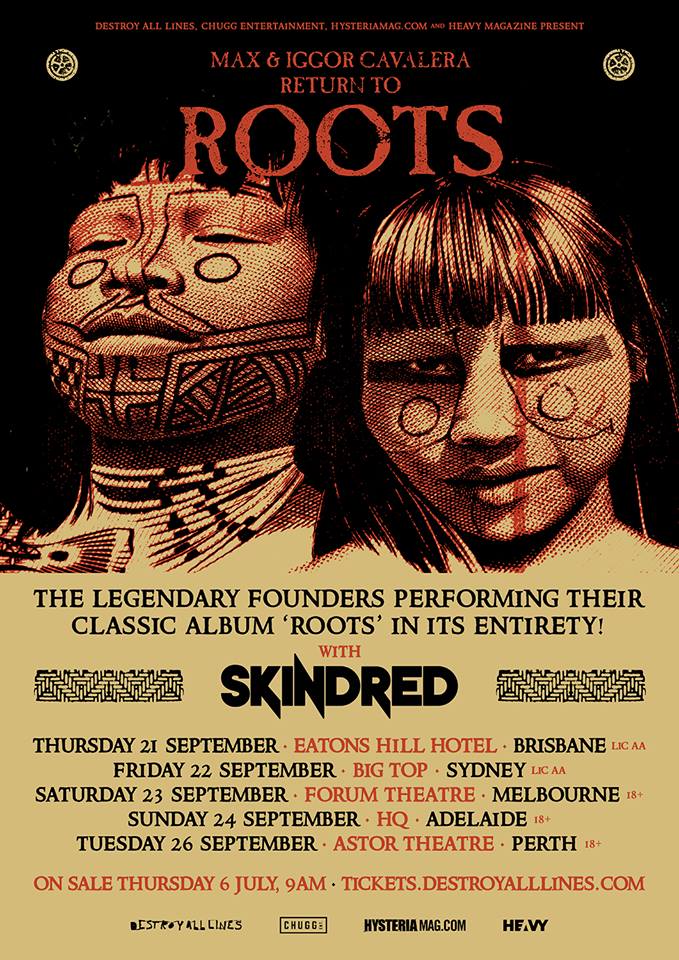 Max and Iggor Cavalera - Return to roots Australia tour