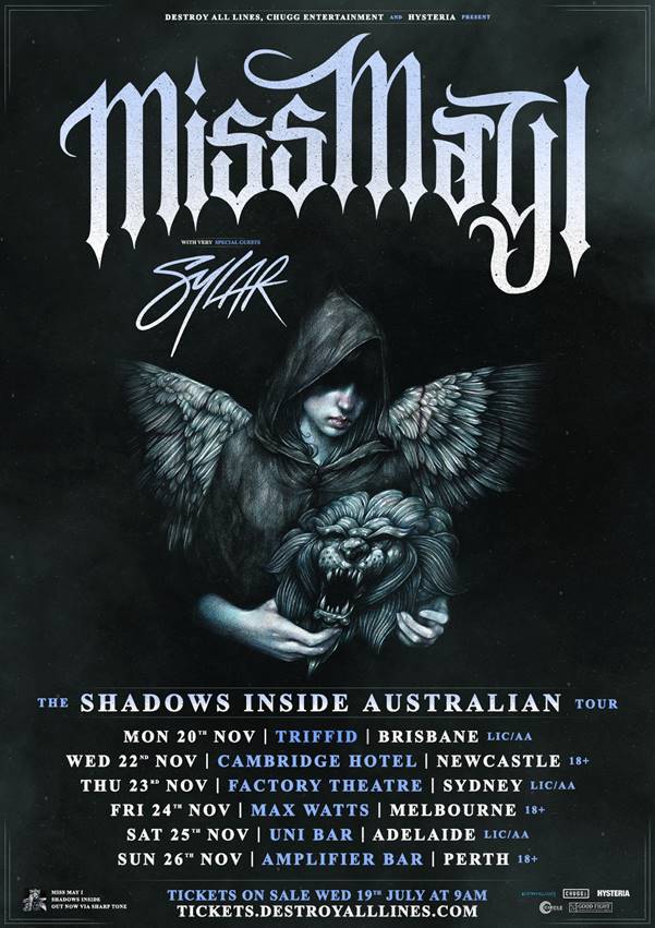 Miss May I Australian tour 2017