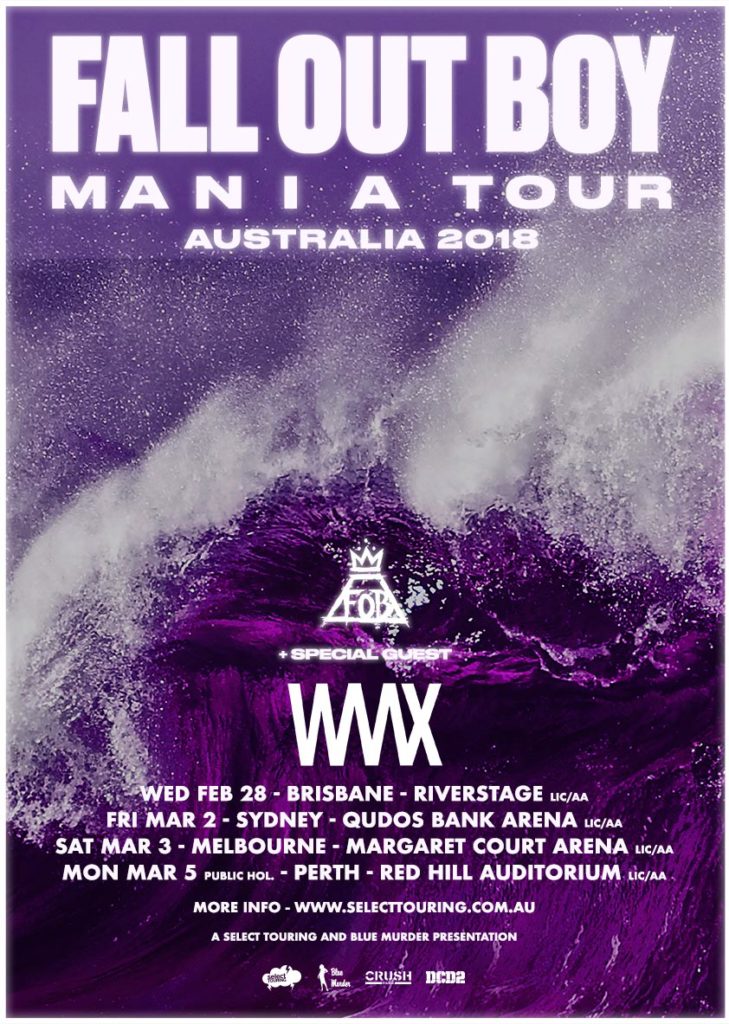 Fall Out Boy Australia tour 2018