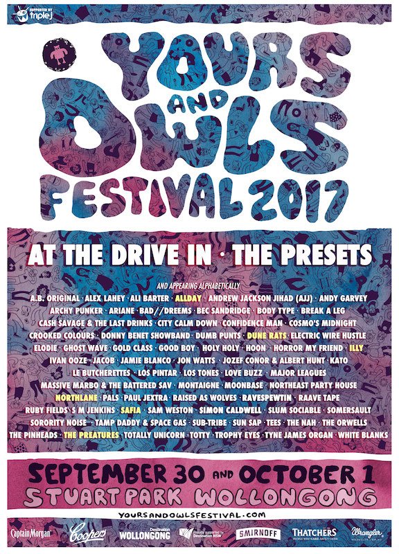 Yours & Owls Festival announces more acts and introduces 2 new stages