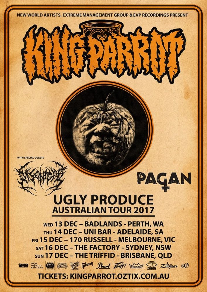 KING PARROT 'UGLY PRODUCE' AUSTRALIAN TOUR