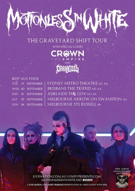 Motionless In White Australian tour