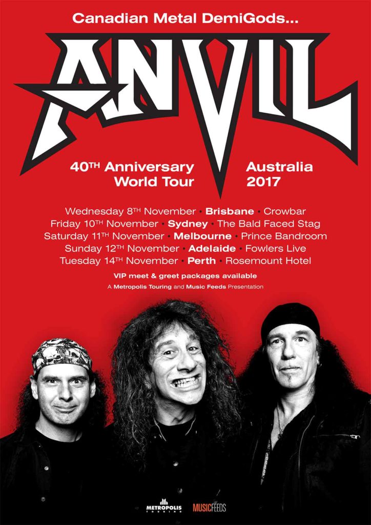 Anvil Australia Tour