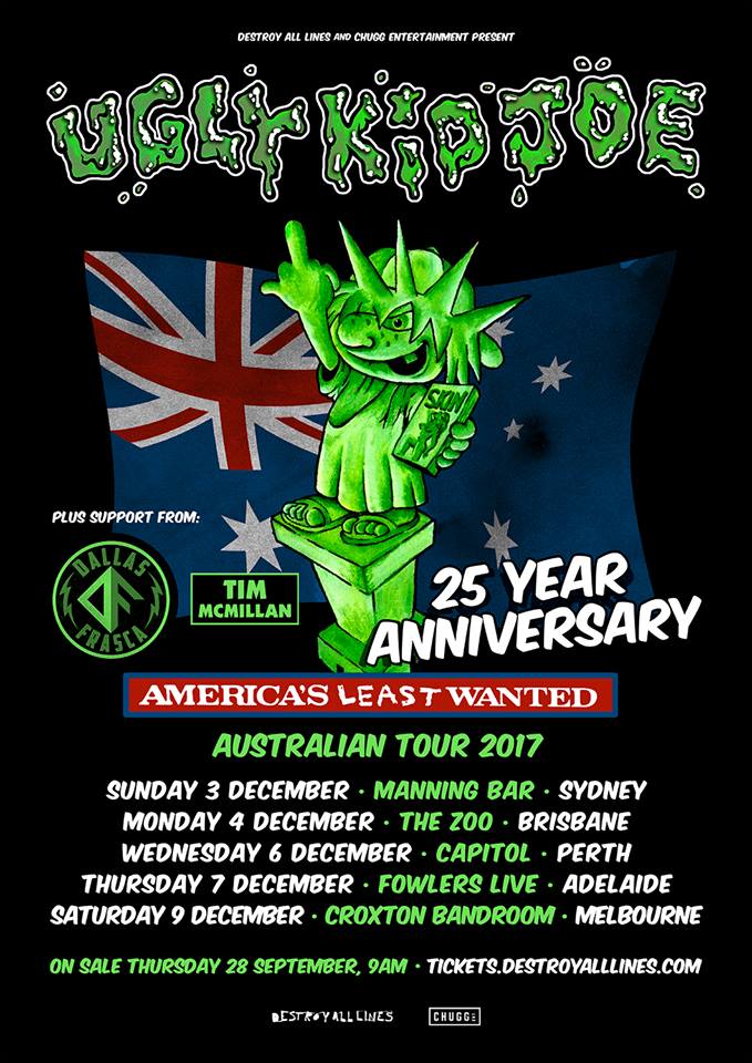 Ugly Kid Joe Australian tour