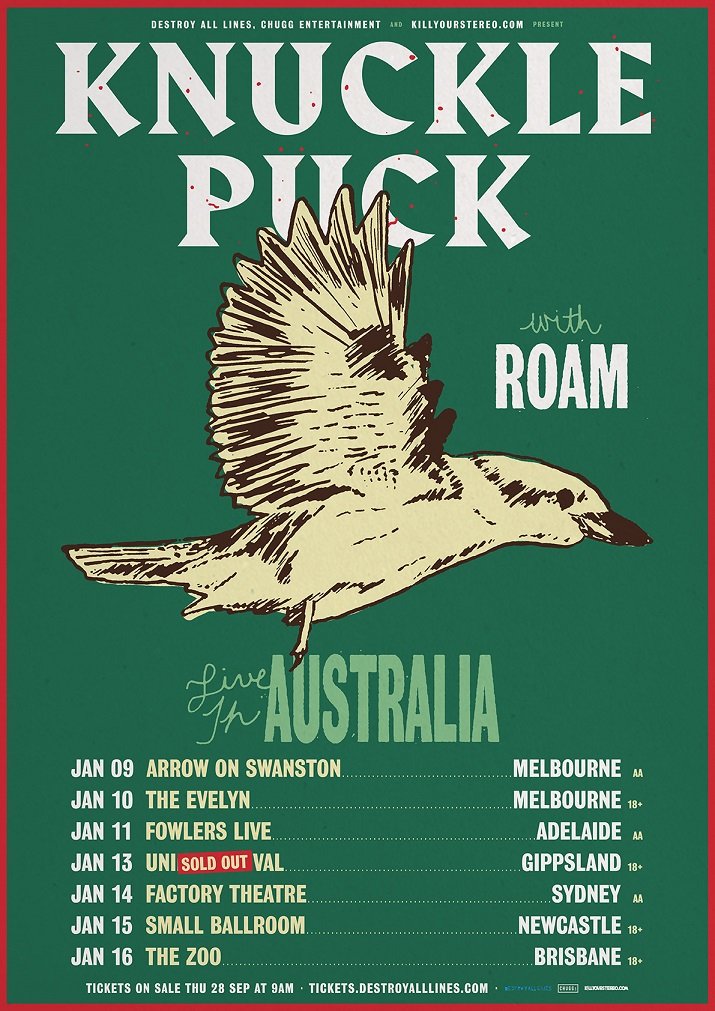 Knuckle Puck Australia tour