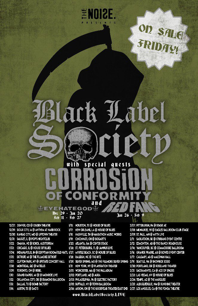 Black Label Society - US tour