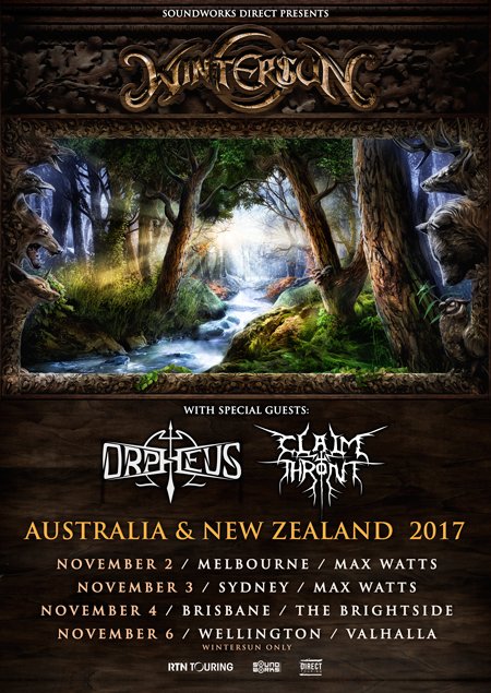 Wintersun Australia tour 2017