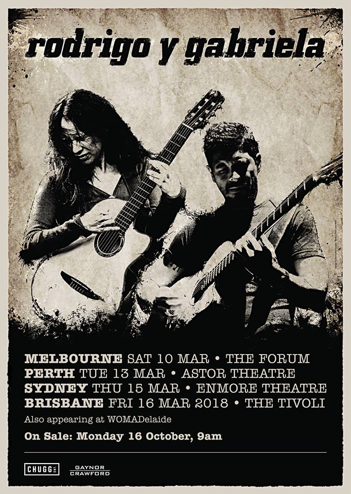 Rodrigo Y Gabriela Australia tour