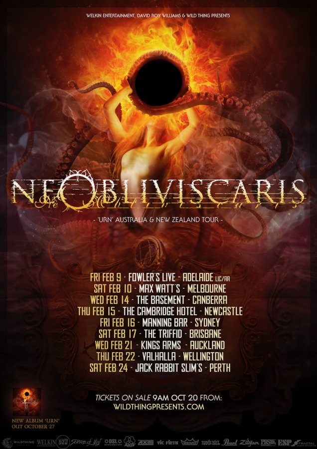 Ne Obliviscaris Australia tour