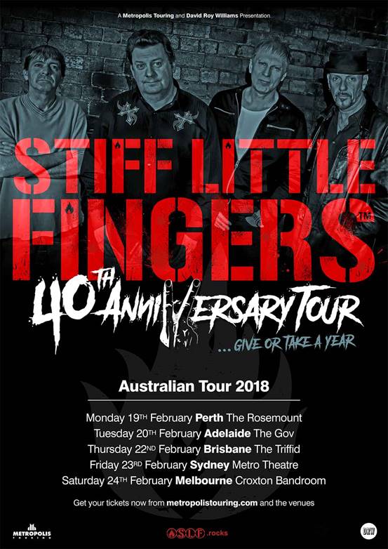 Stiff Little Fingers Australia tour 2018