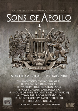 Sons Of Apollo tour