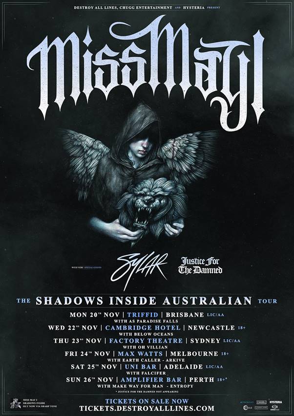 Miss May I Australia tour 2017