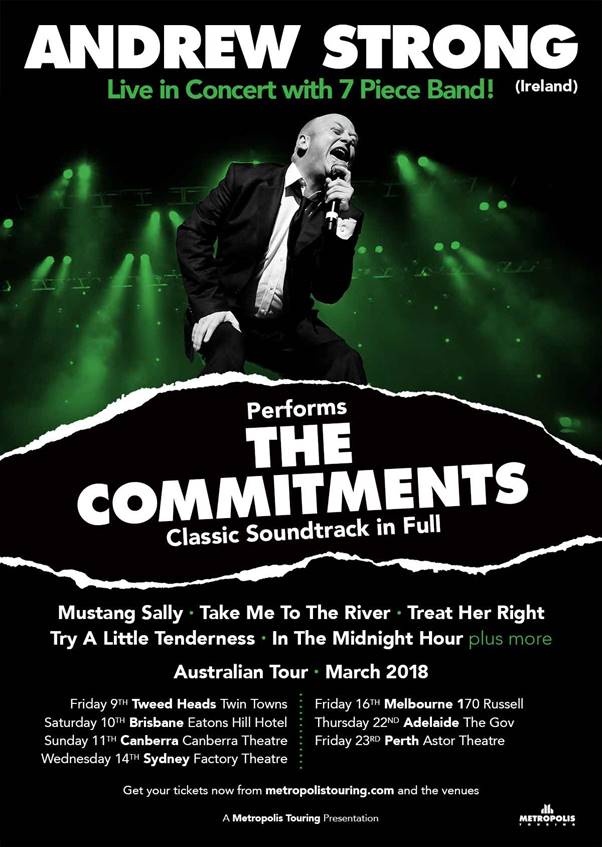 Andrew Strong - The Commitments Australian tour 2018