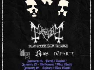 Mayhem - DE MYSTERIIS DOM SATHANAS Australia tour