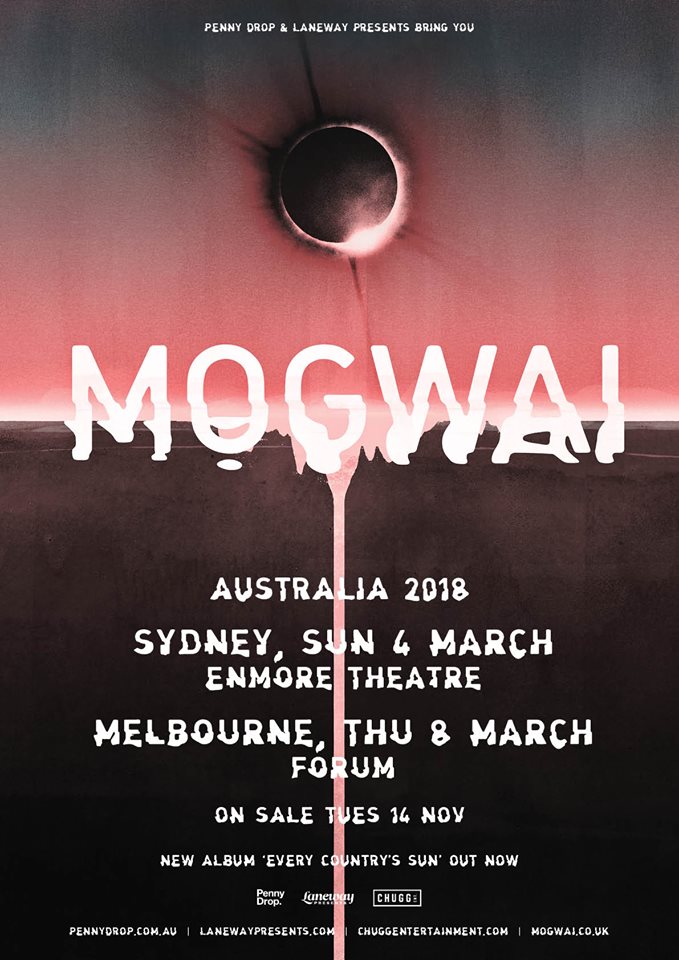 Mogwai Australia tour 2018