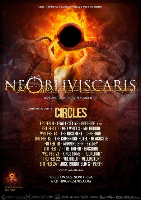 Ne Obliviscaris Australian tour 2018