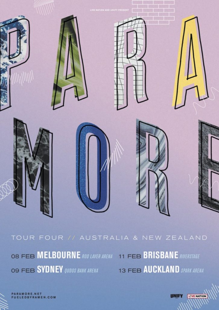 Paramore Australia tour 2018