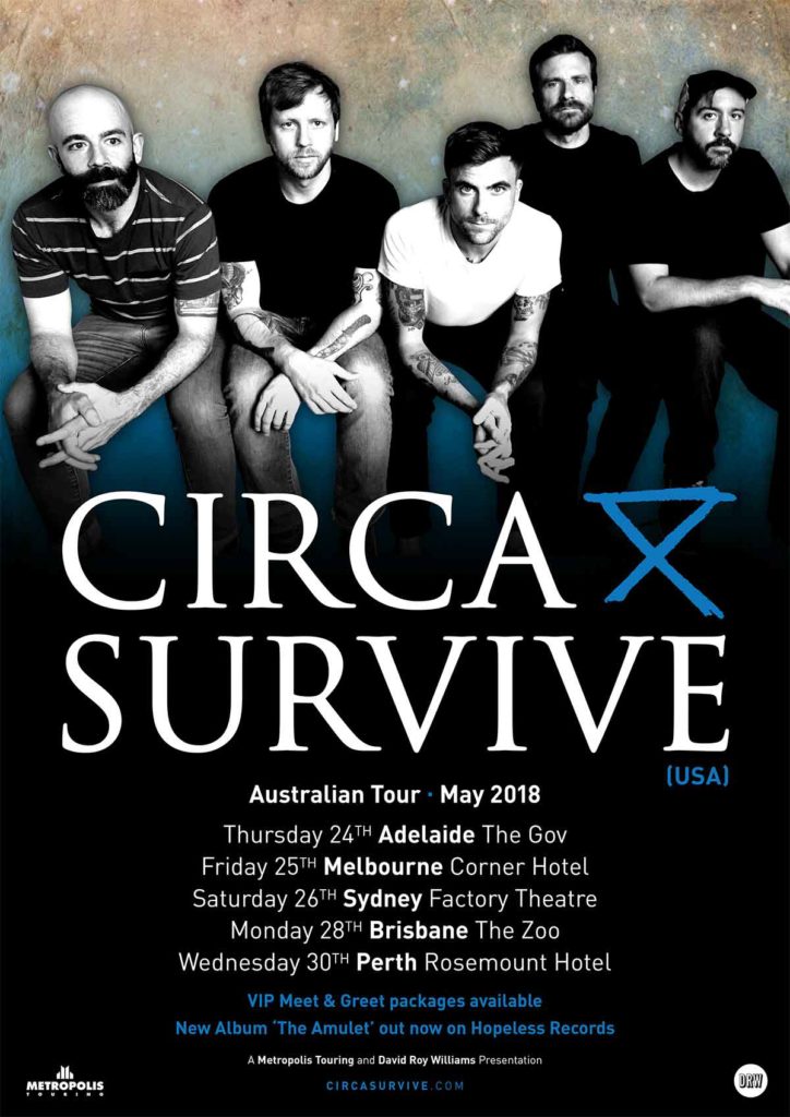Circa Survive Australian tour 2018