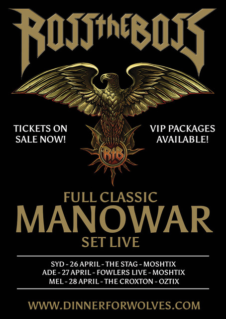 Ross The Boss - Manowar Australia tour 2018