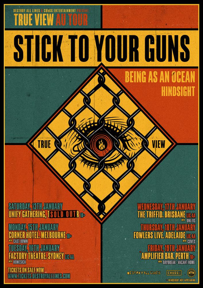 Stick To Your Guns Australia tour 2018