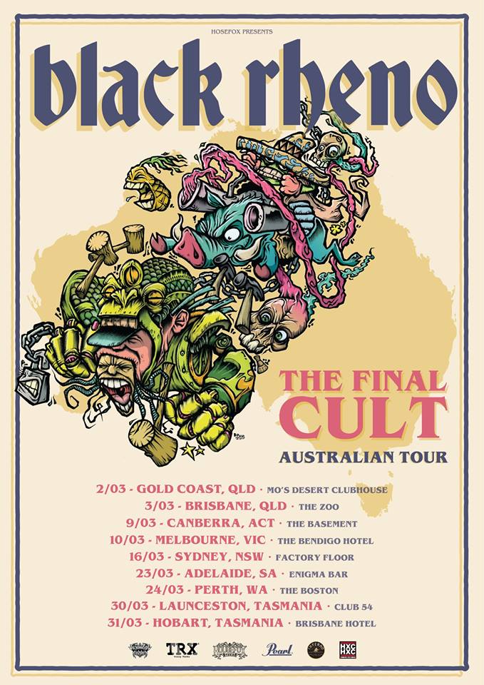 Black Rheno Australia tour 2018