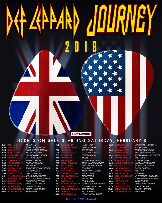 Def Leppard - Journey - North American tour 2018