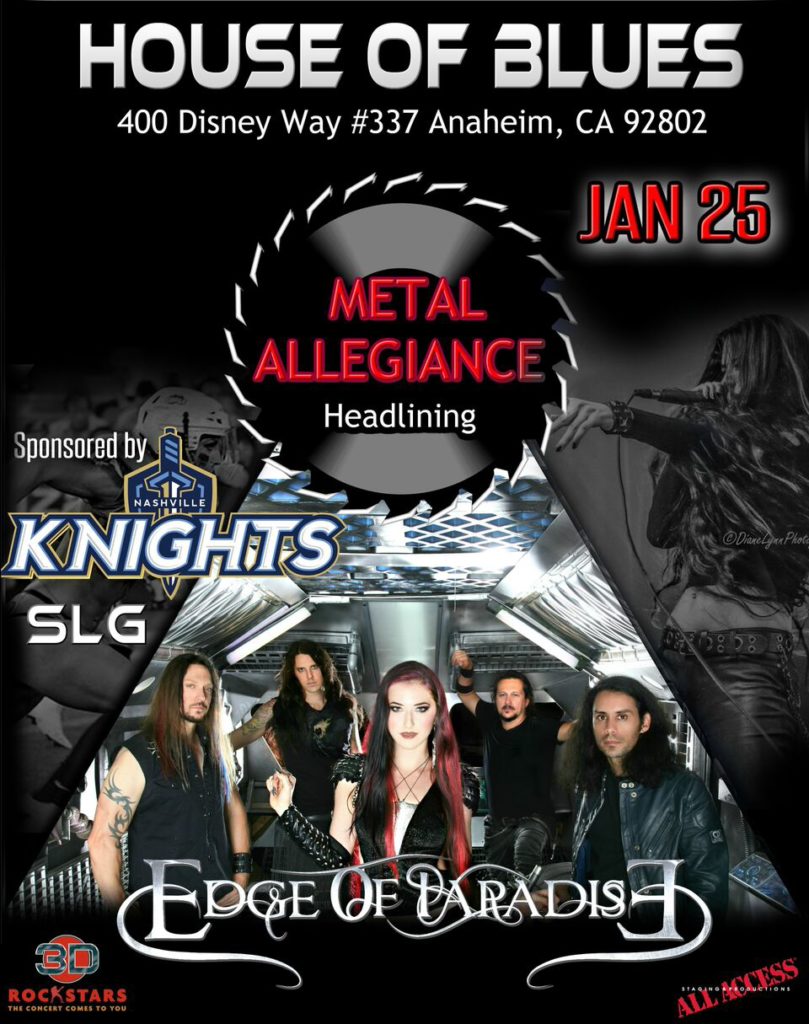 NAMM 2018 - Metal Allegiance : Edge Of Paradise