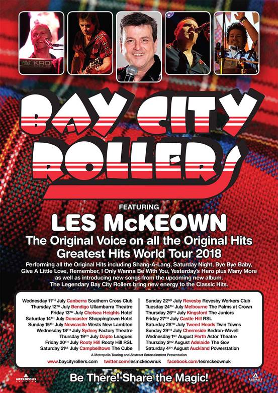 Bay City Rollers Australia Tour 2018