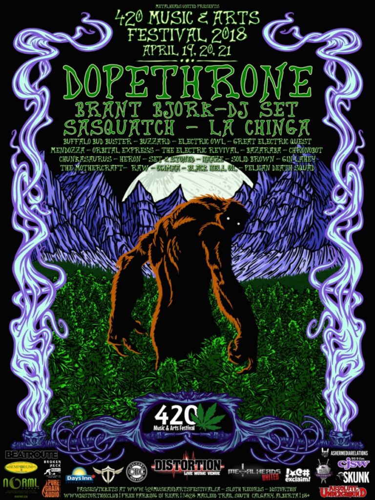 Calgary's 420 Music & Arts Festival Announces 2018 lineup with