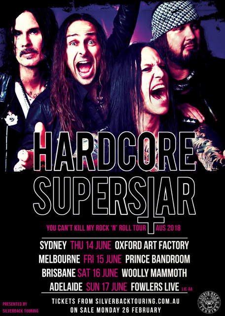 Hardcore Superstar Australian tour 2018