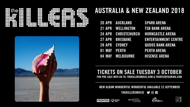 The Killers Australia tour 2018