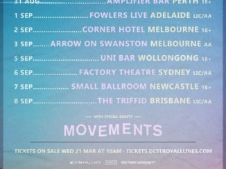 Mooseblood Australia tour 2018