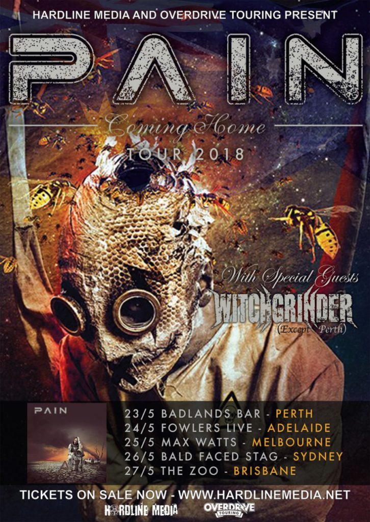 Pain Australia tour 2018